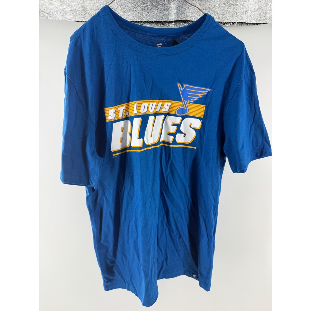 Fanatics St. Louis Blues NHL Mens Blue Graphic T-Shirt Size Medium New